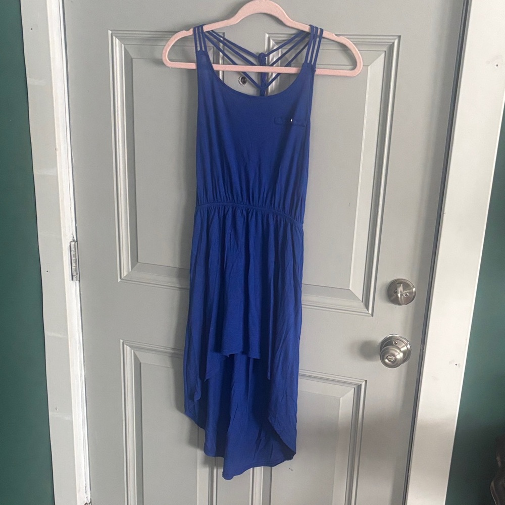 Mine Cobalt Blue High-Low Dress